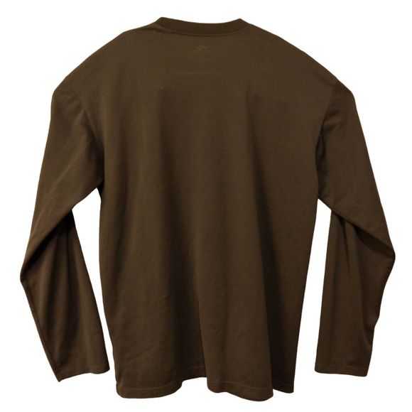 Brooks tshirt mens L Large gray runing shoes long sleeve polyester crew neck - Picture 2 of 9